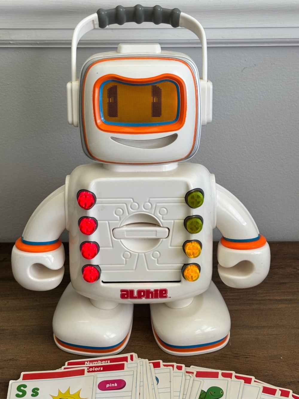 Playskool Alphie Robot Toy Cards & Cartridge 2009 Hasbro Talking Learning WORKS - Picture 5 of 15
